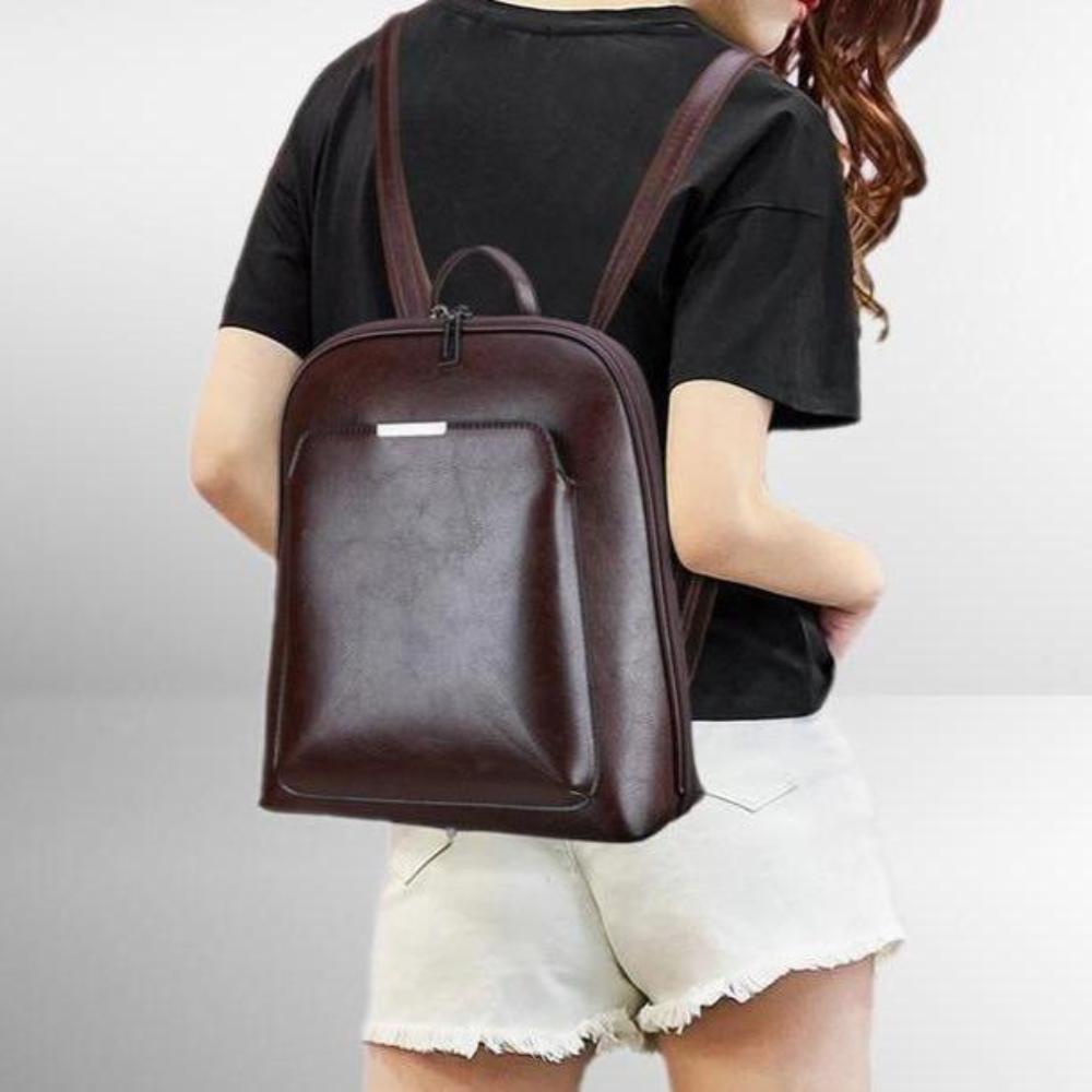 Stella | Sac à dos classique avec double fermeture éclair et design épuré