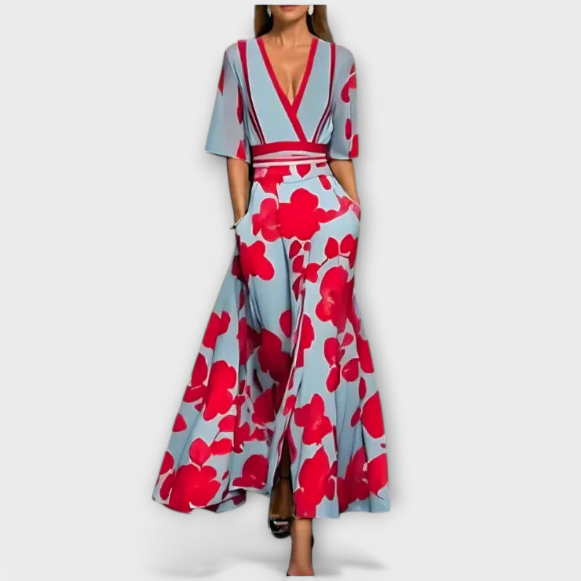 Elise - Robe élégante avec motif floral