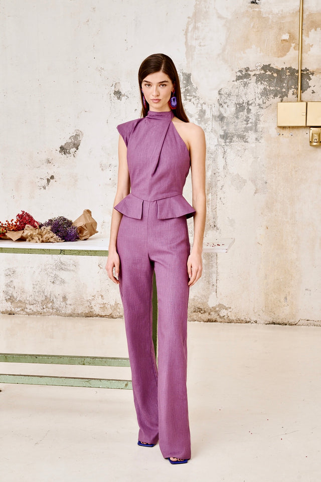 Teresa | Salopette asymétrique longue