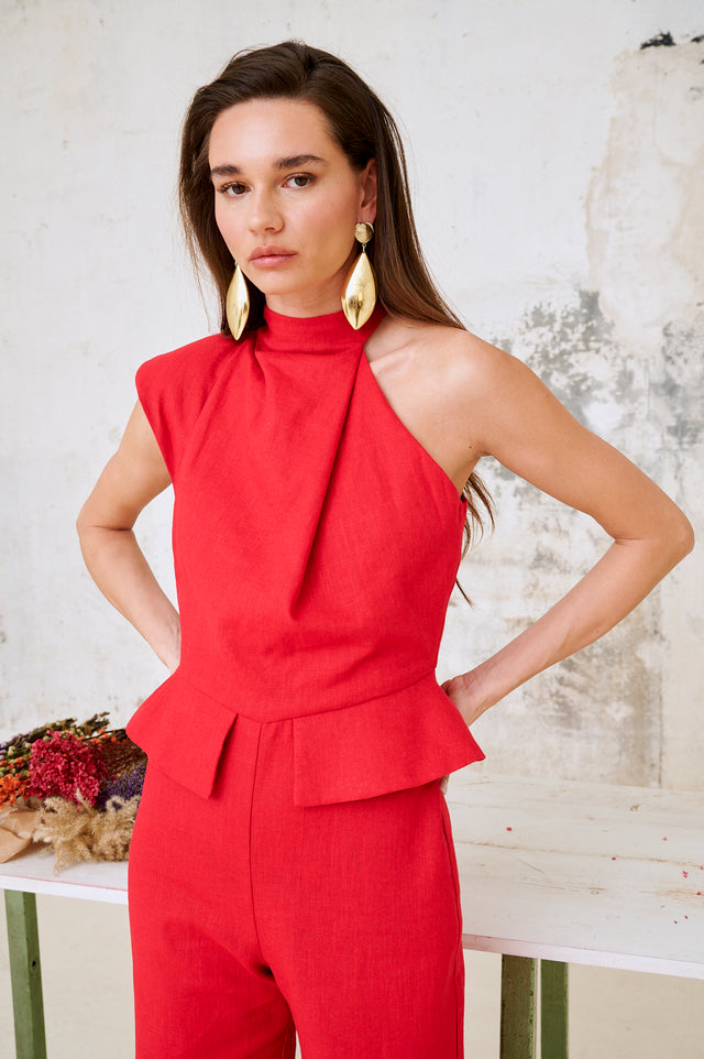 Teresa | Salopette asymétrique longue