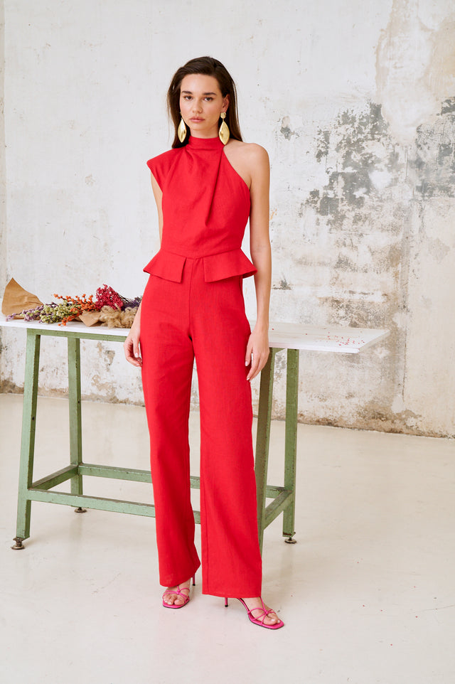 Teresa | Salopette asymétrique longue