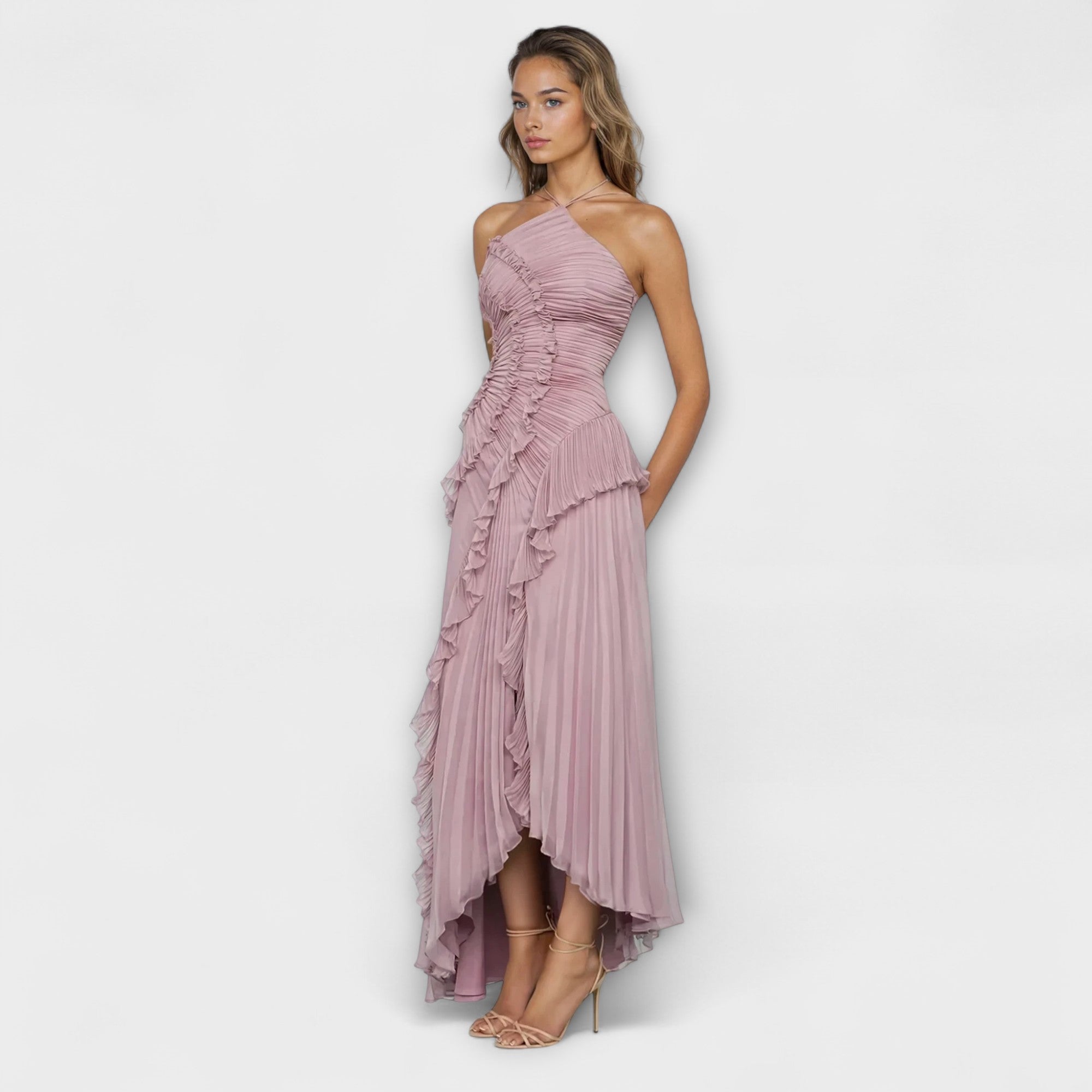 Elisia - Élégante robe sans manches longue
