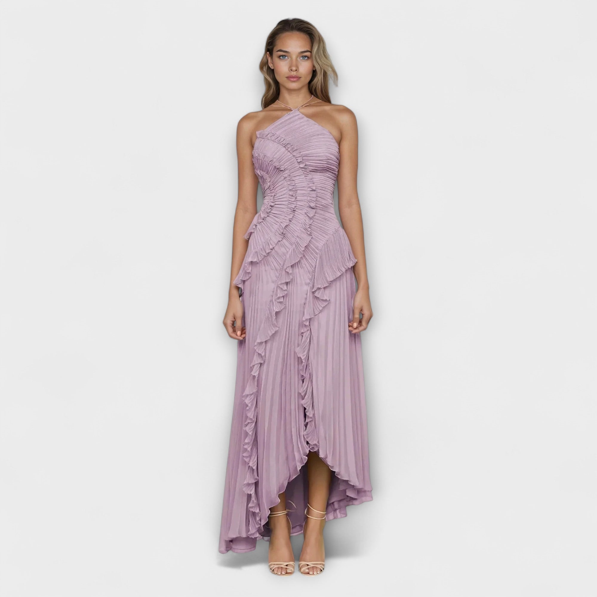 Elisia - Élégante robe sans manches longue