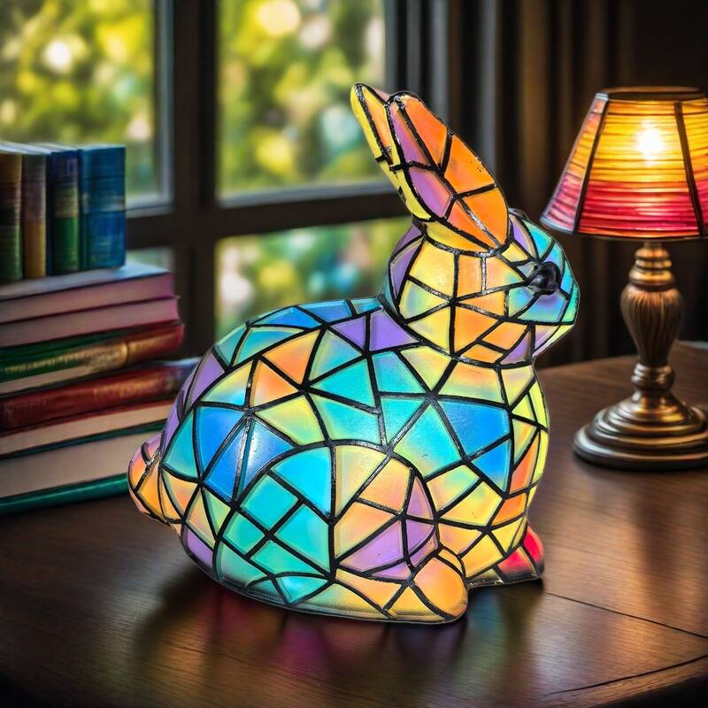 Clochette | Lampe en verre coloré en forme de lapin Magisk