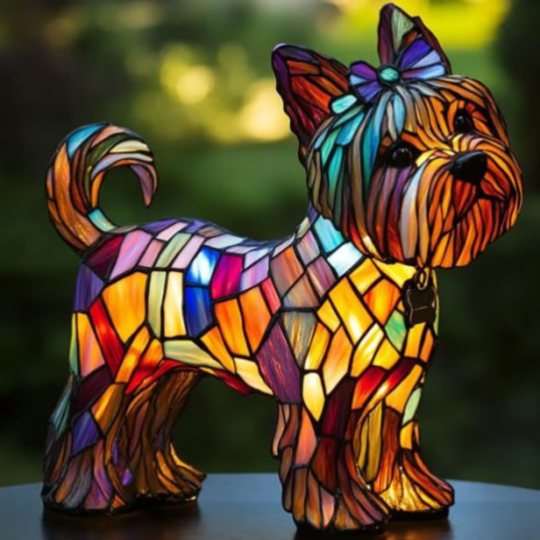 Zouzou  | Lampe magique pour chiens en verre coloré