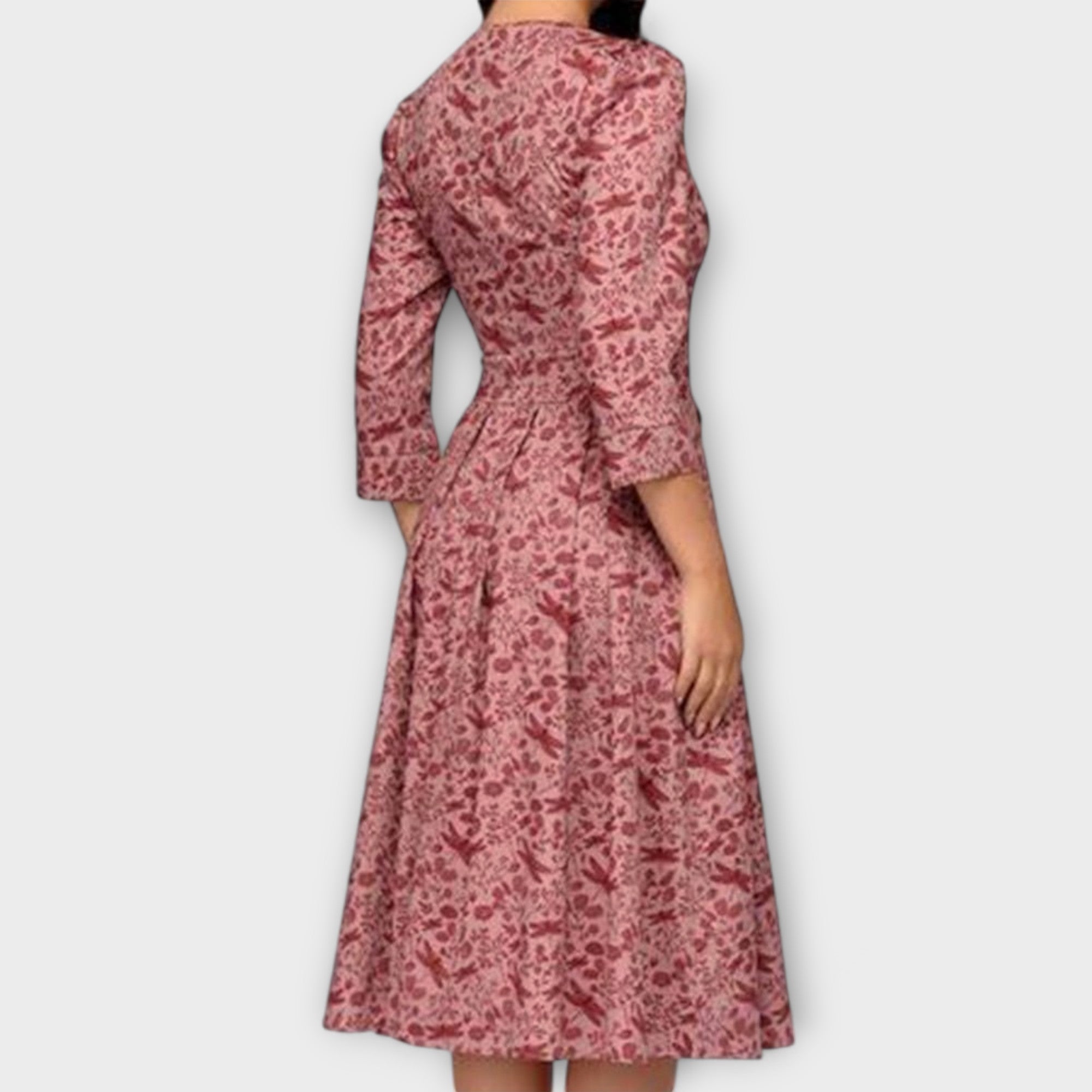 Retrozo - Robe élégante à manches longues