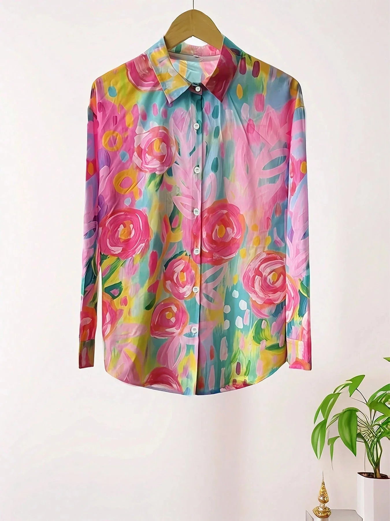 Annika - Blouse colorée avec imprimé ludique