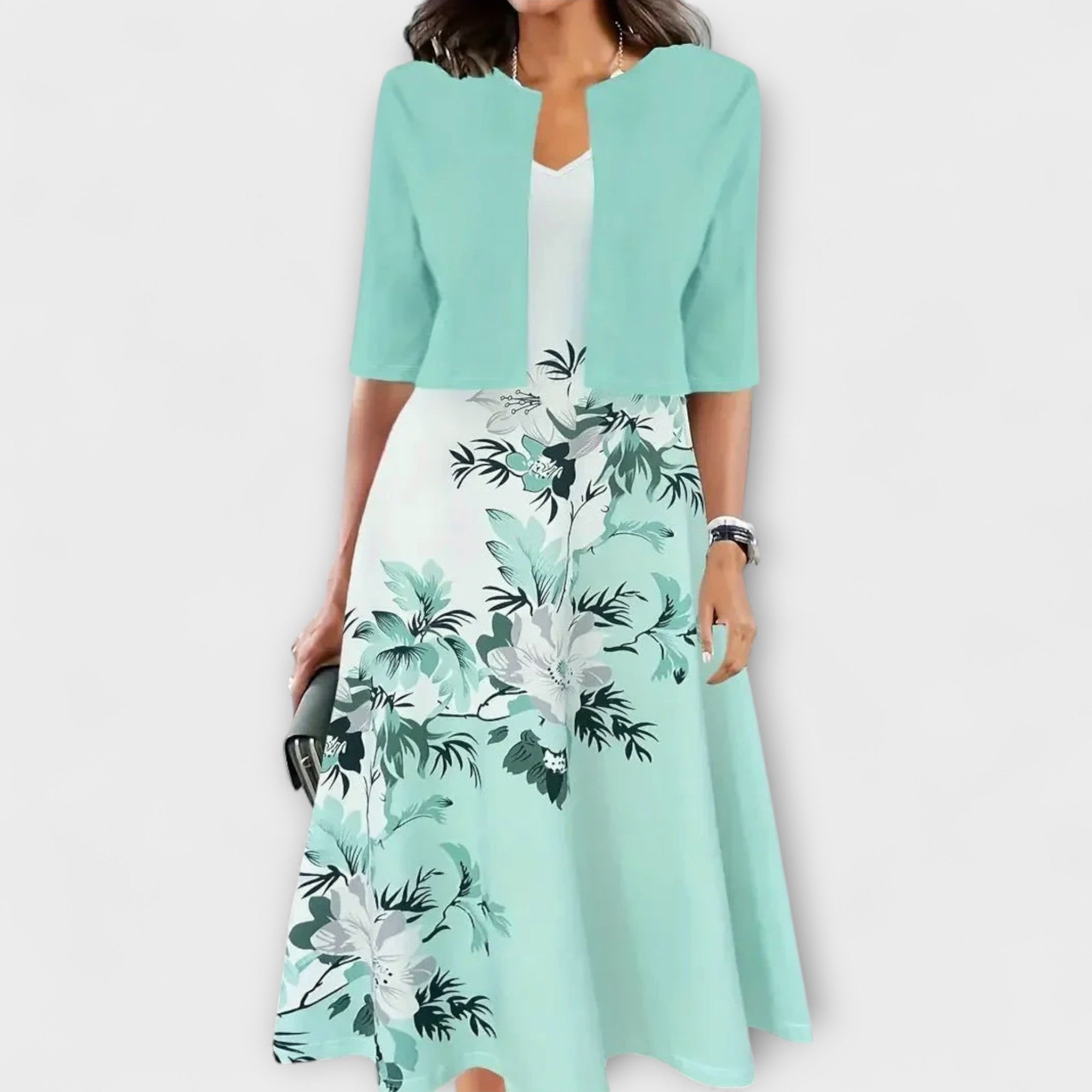 Robe Midi Femme avec Blazer