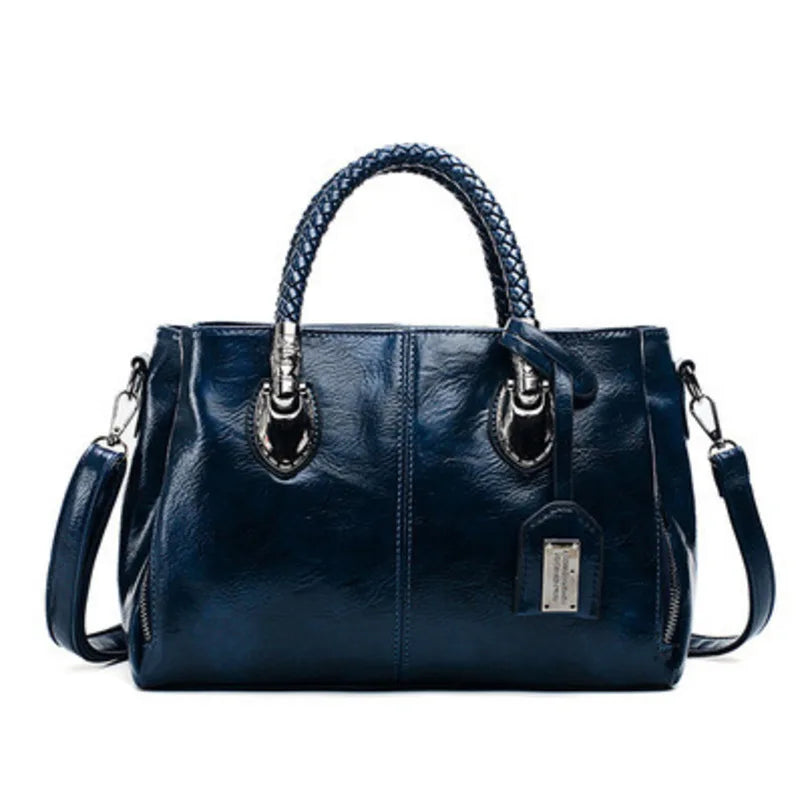 Pia™ | Sac à dos en cuir élégant avec poignées tressées