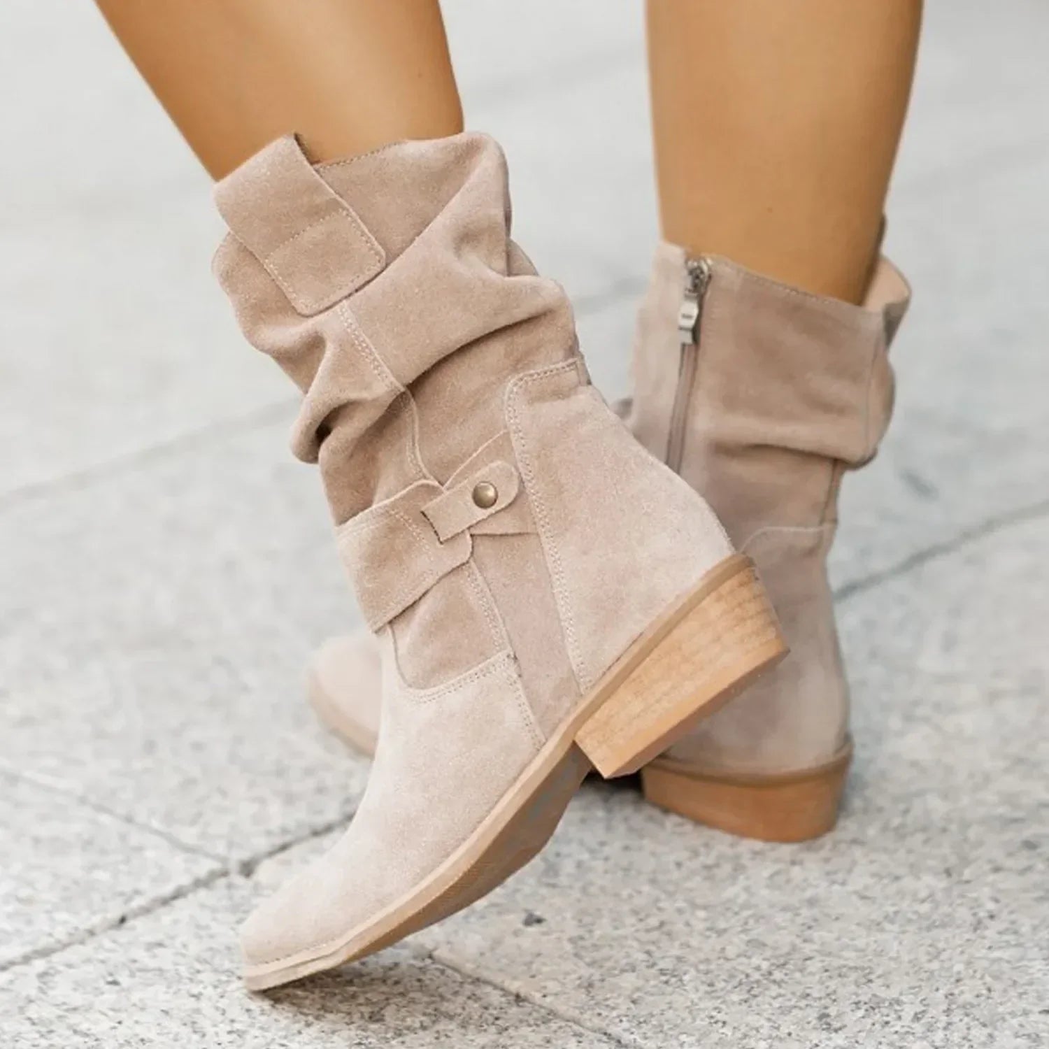 Wieslawa | Bottines cheville en velours