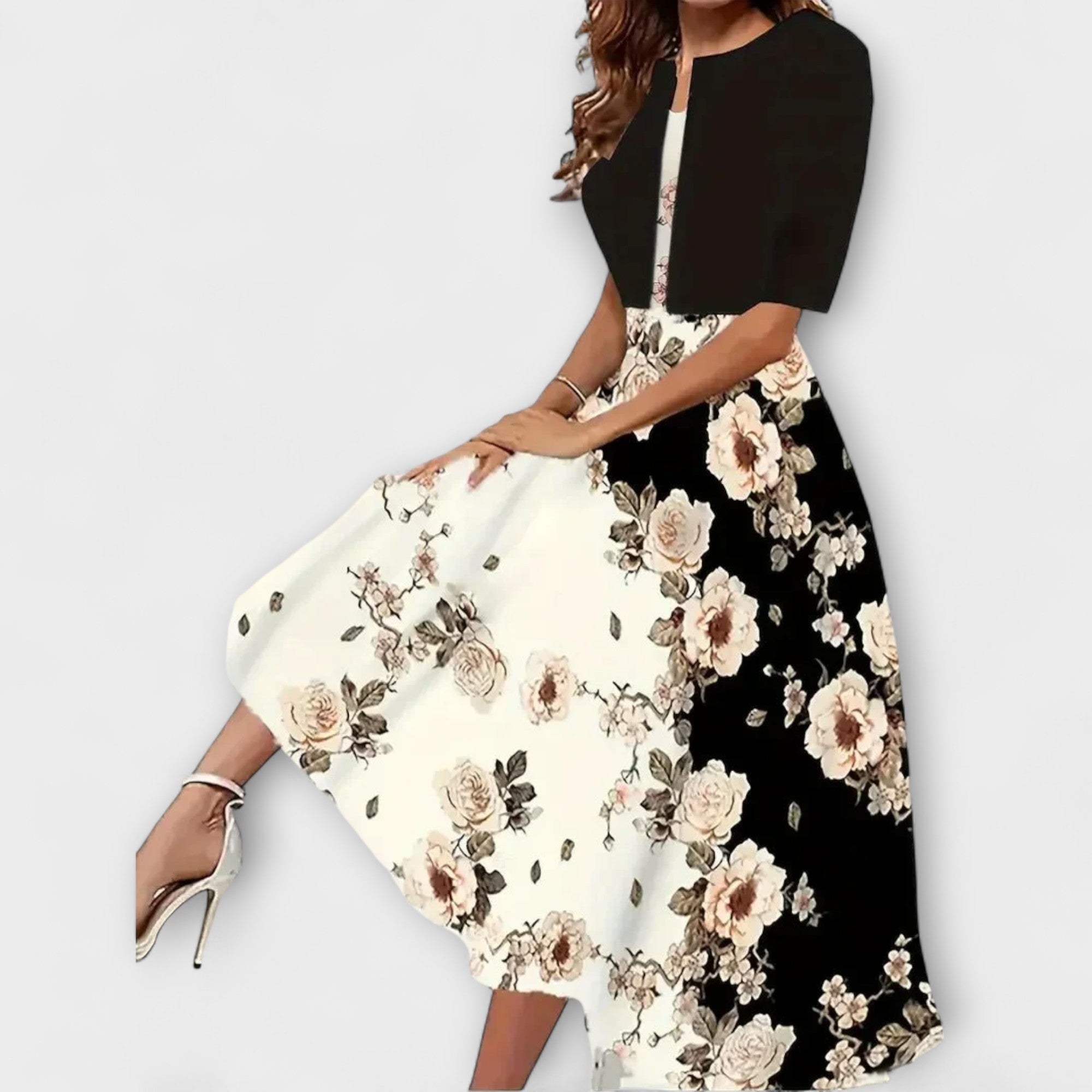Robe Midi Femme avec Blazer