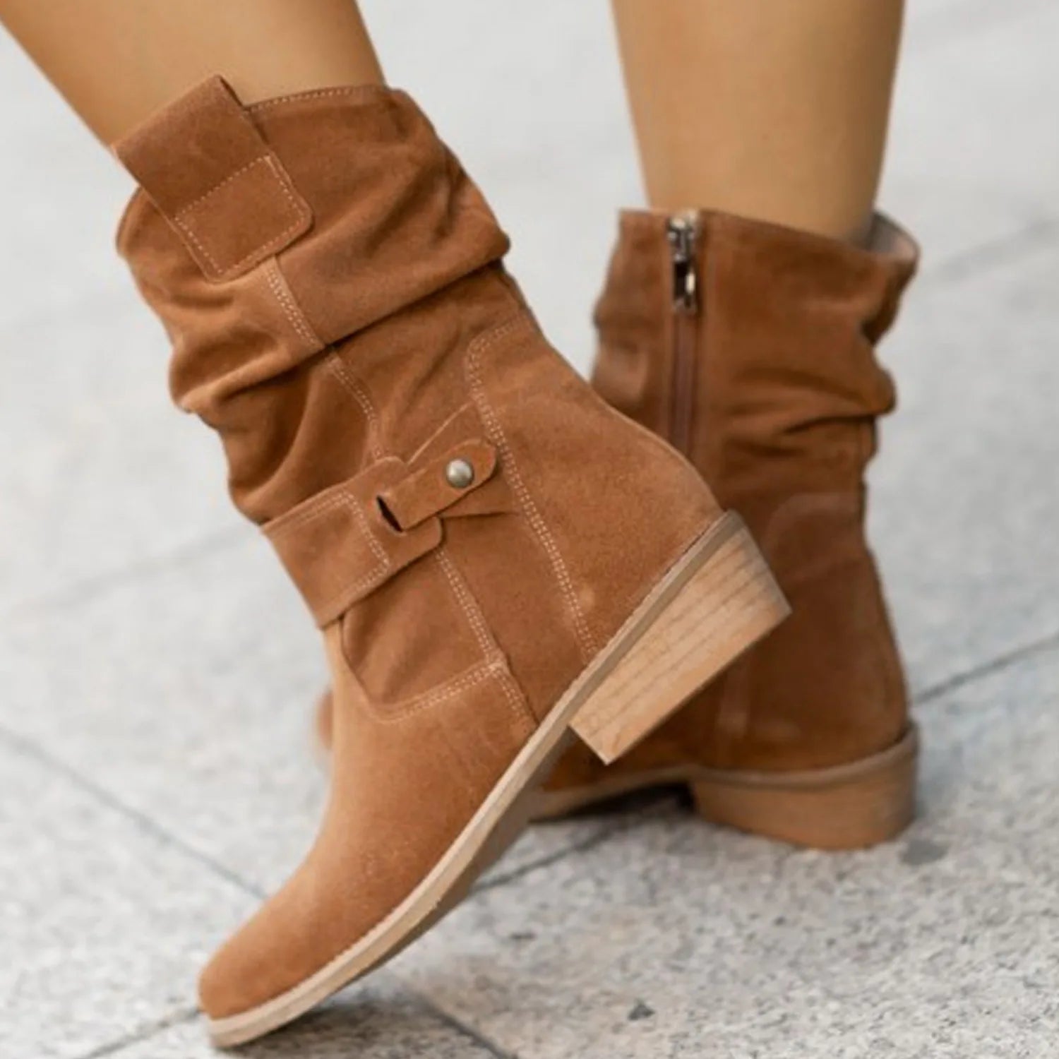 Wieslawa | Bottines cheville en velours