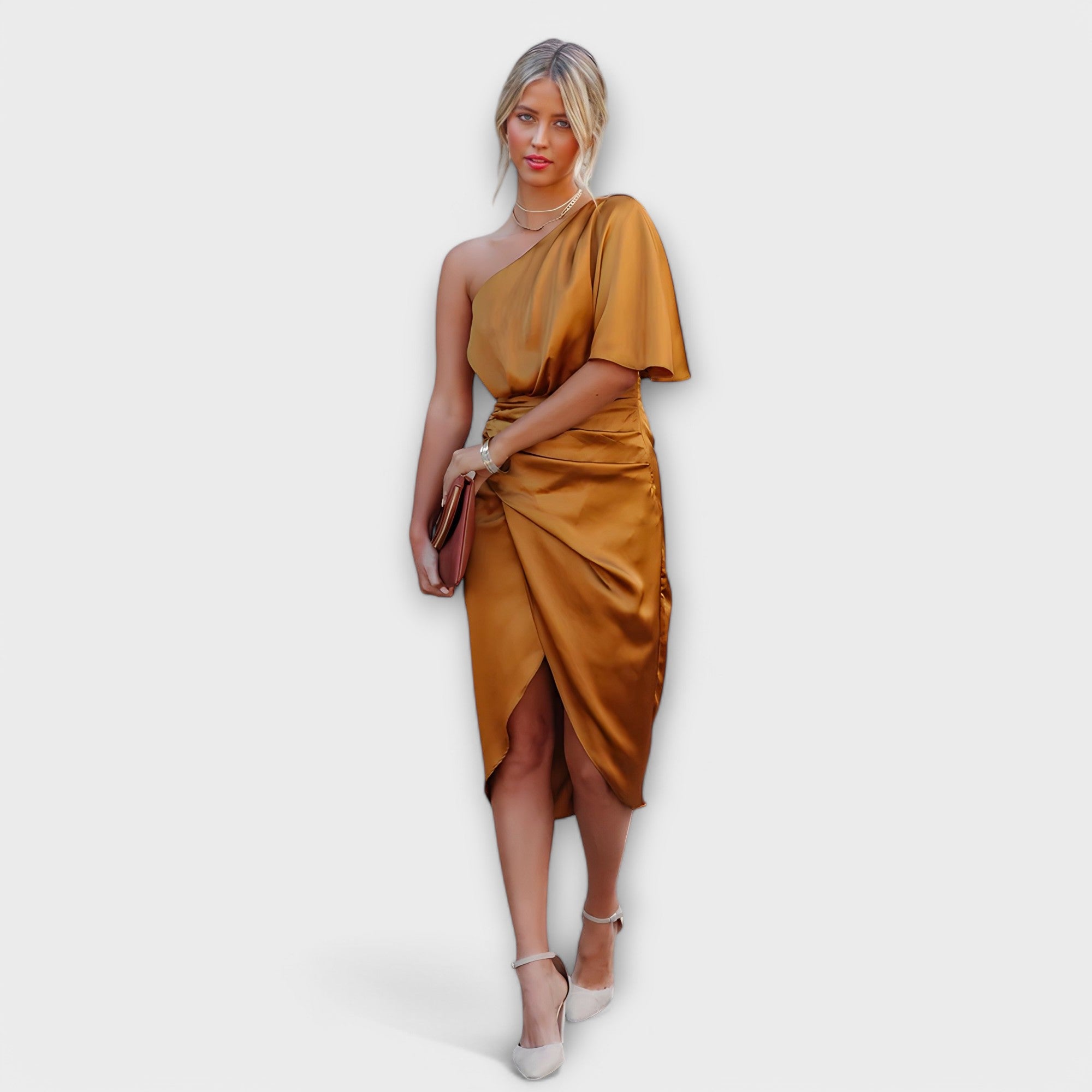 Élise - Robe de Soirée en Satin Luxueux