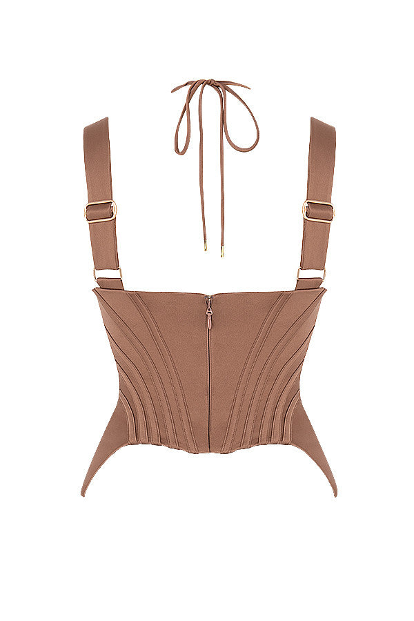Corselet Soie | Toffee, style peplum