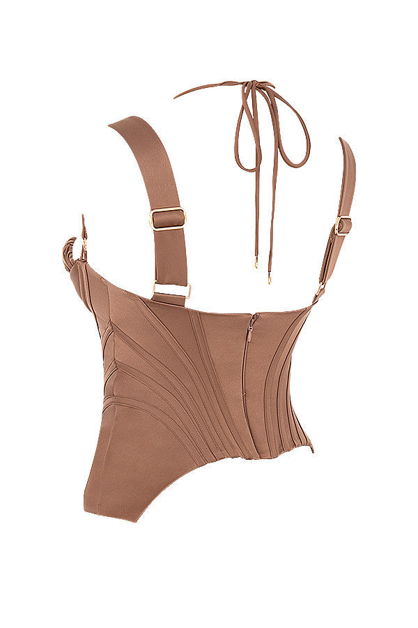 Corselet Soie | Toffee, style peplum
