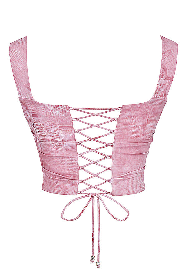 Corset Rose | Motif tendance