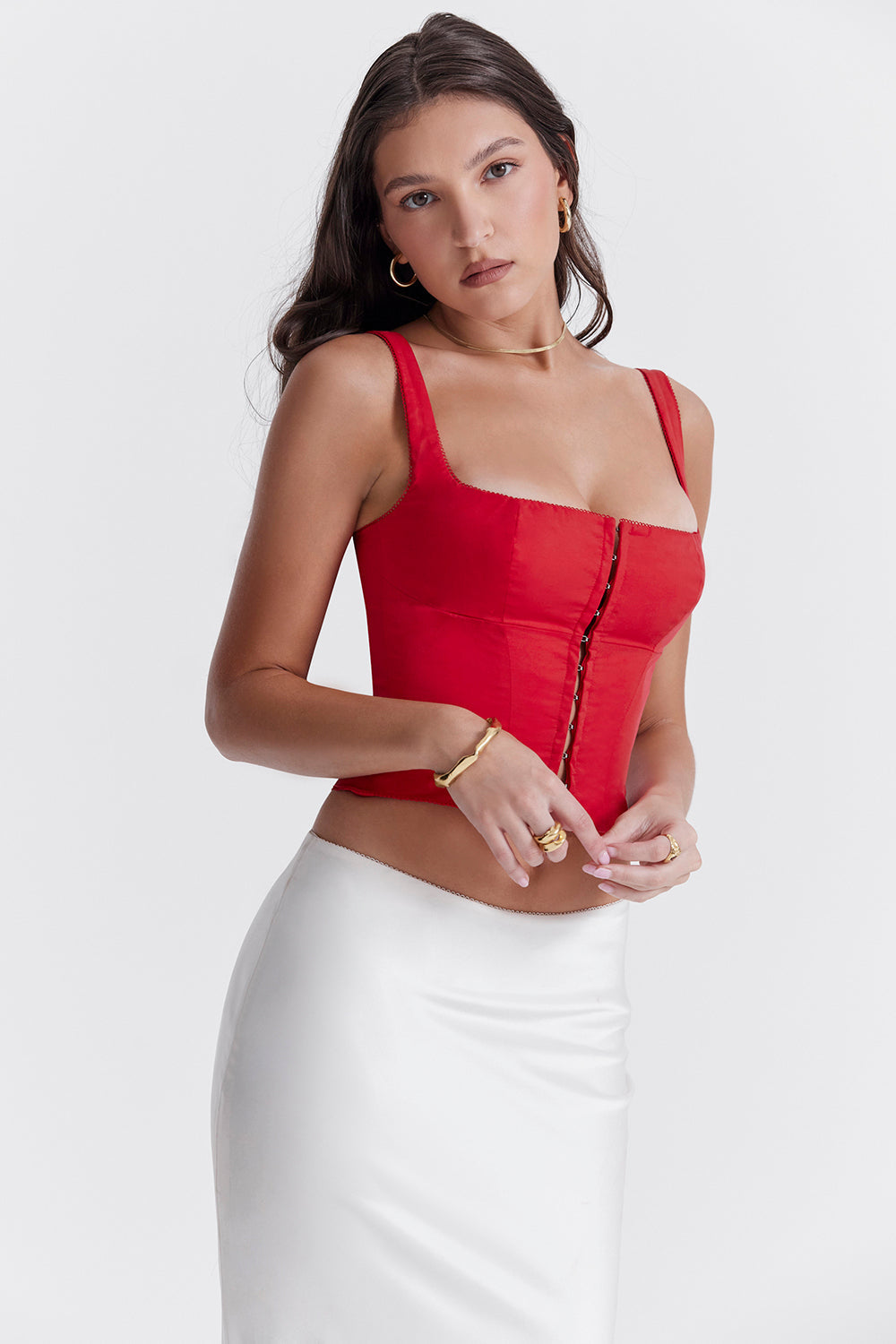 Corset Rouge Enflammé