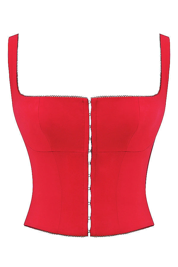 Corset Rouge Enflammé
