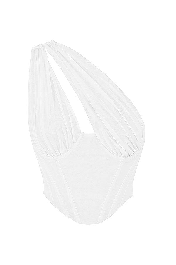 T-shirt Asymétrique | Détail en mesh