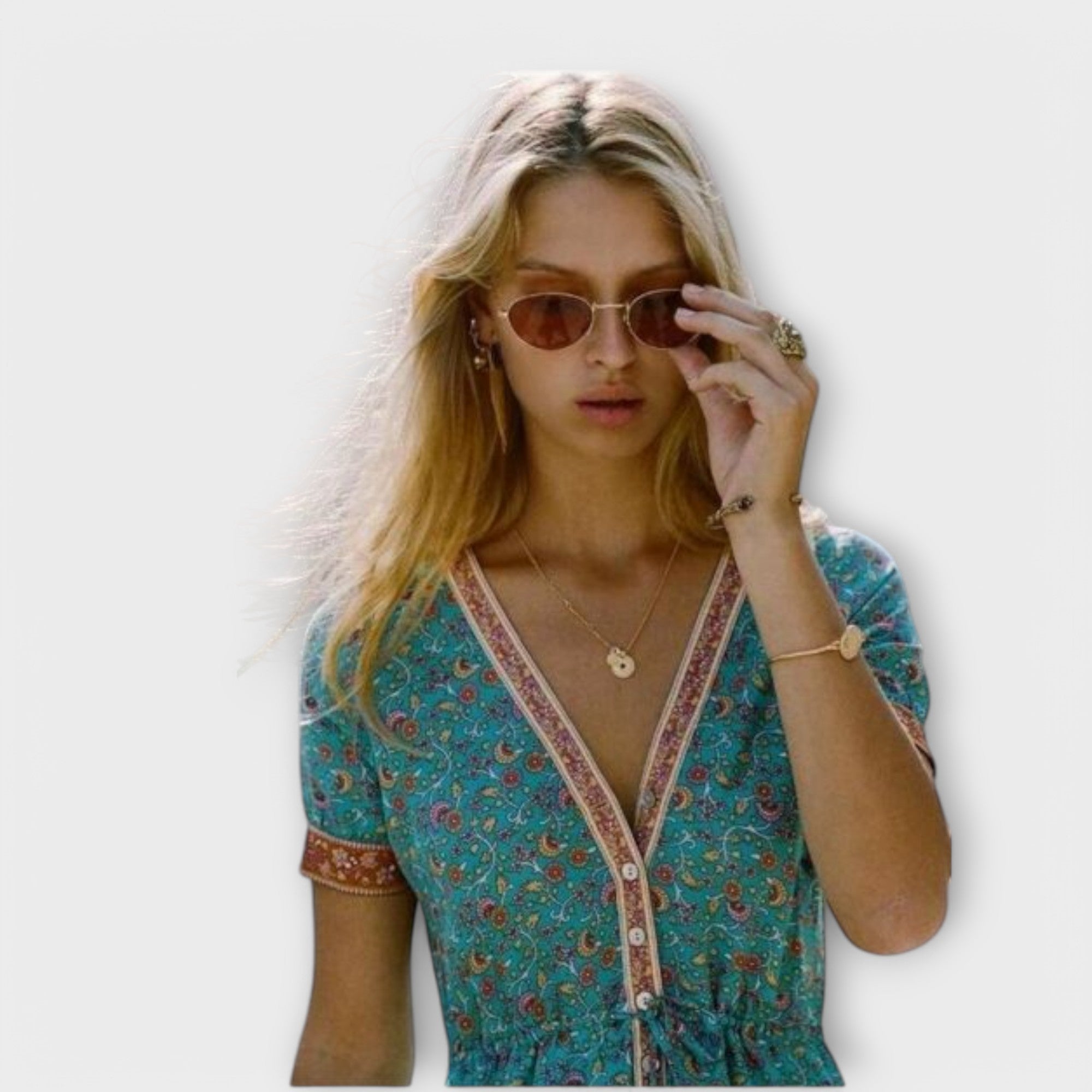Ranya - Robe midi boho