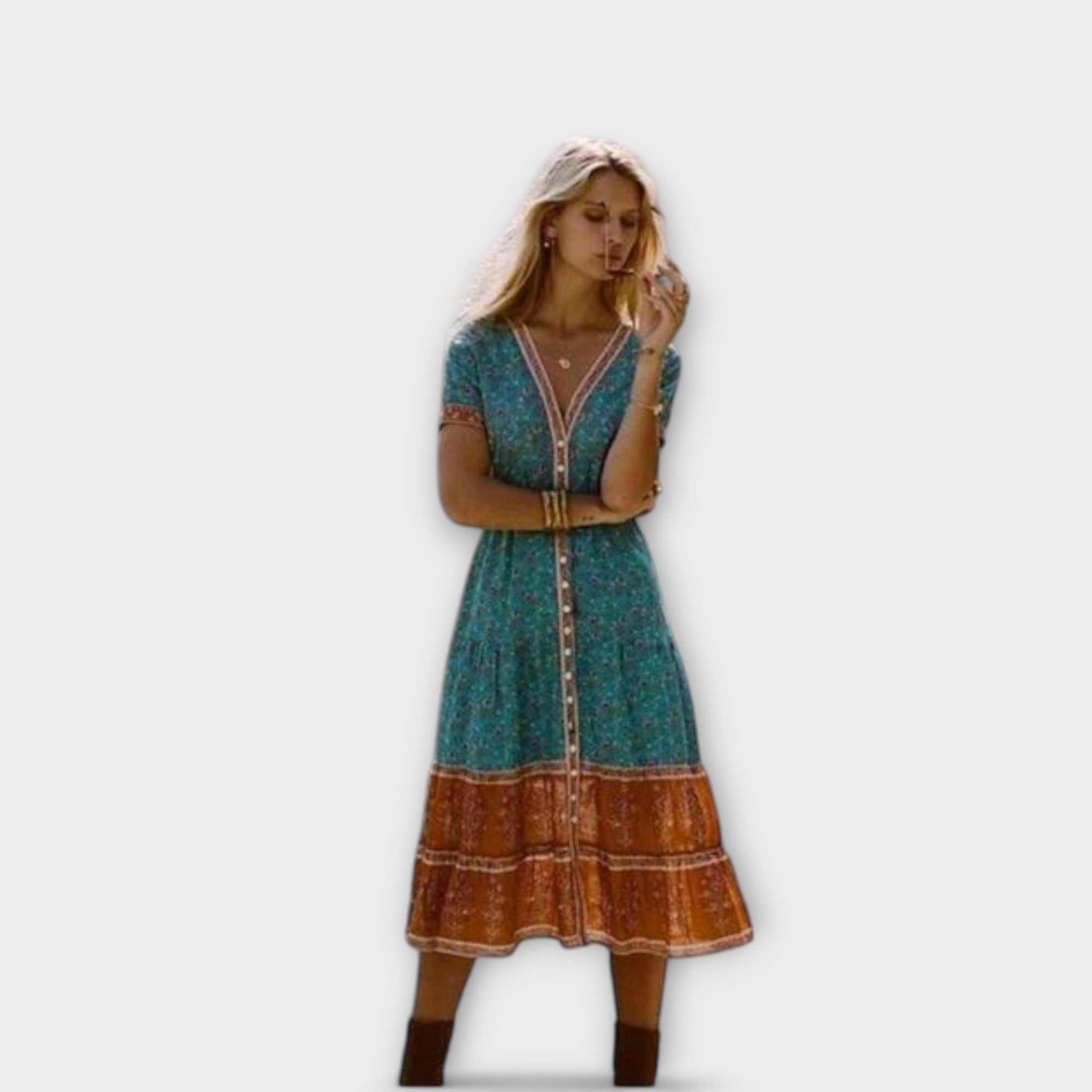 Ranya - Robe midi boho