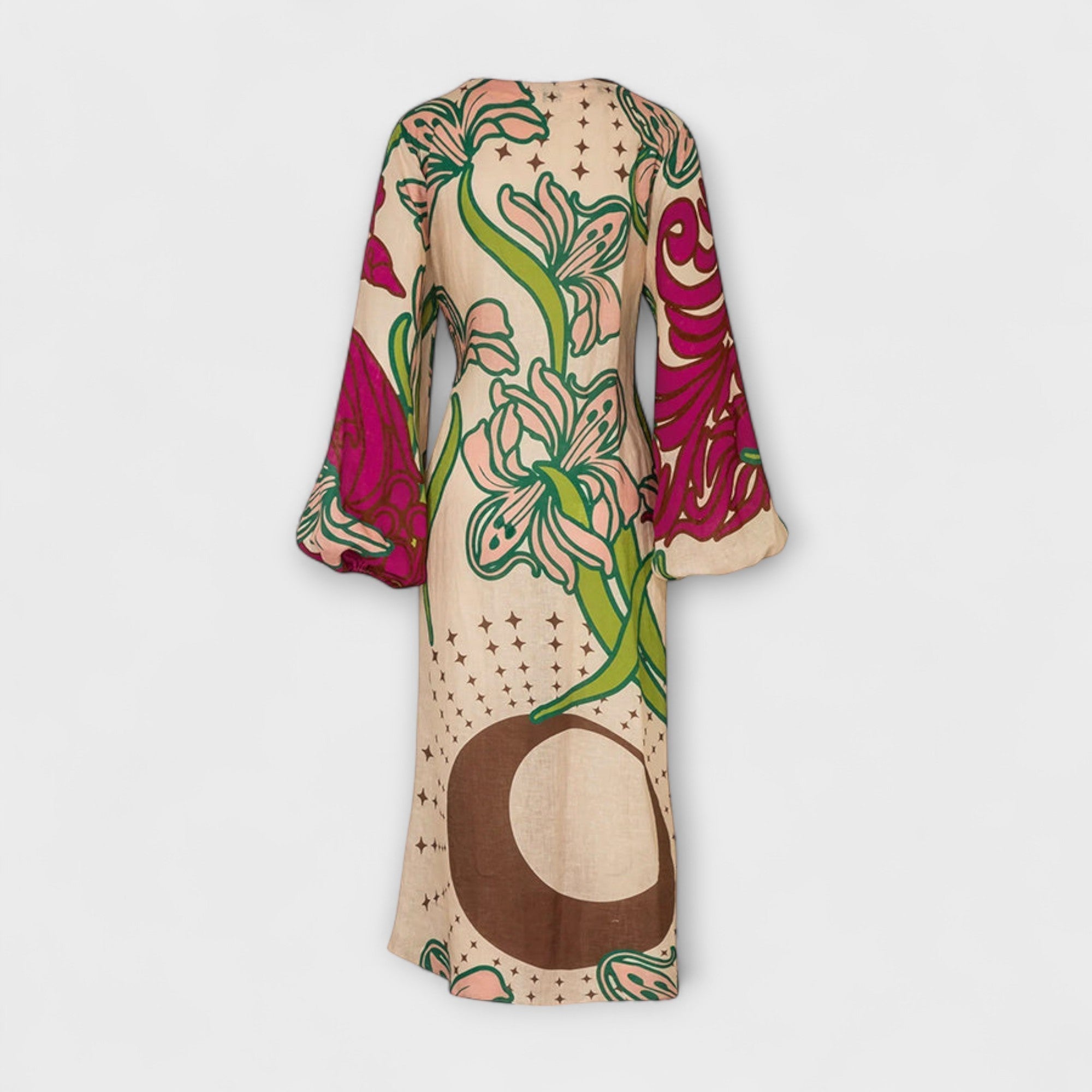 Tracey - Robe maxi à encolure nouée