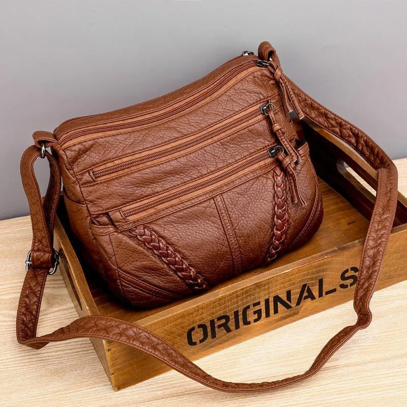 Lea™ - Sac à dos en cuir souple élégant