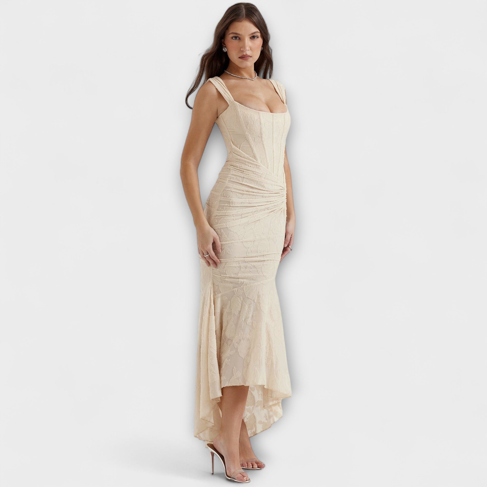 Renske - Robe longue avec un corset élégant et raffiné