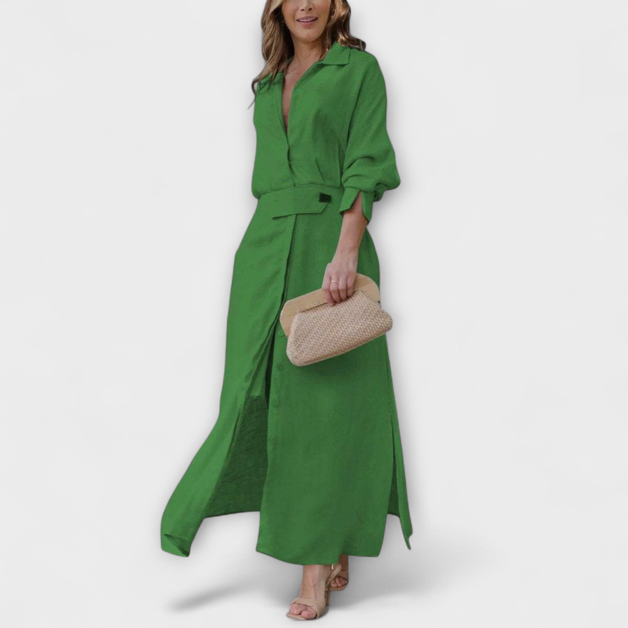 Jeanette - Robe à décolleté en V