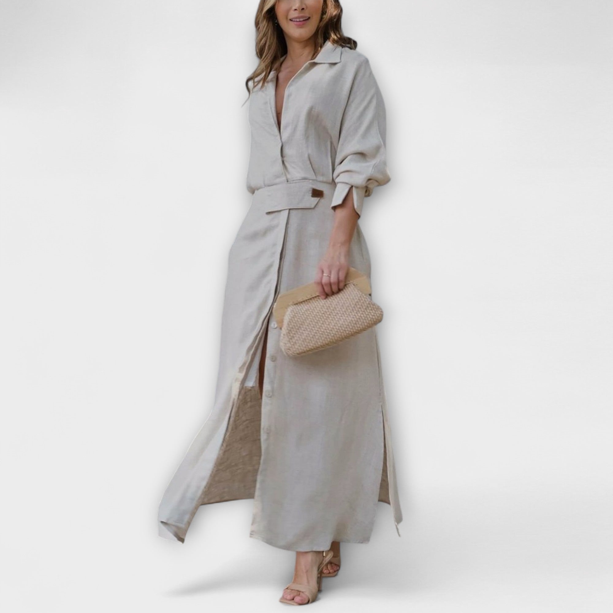 Jeanette - Robe à décolleté en V