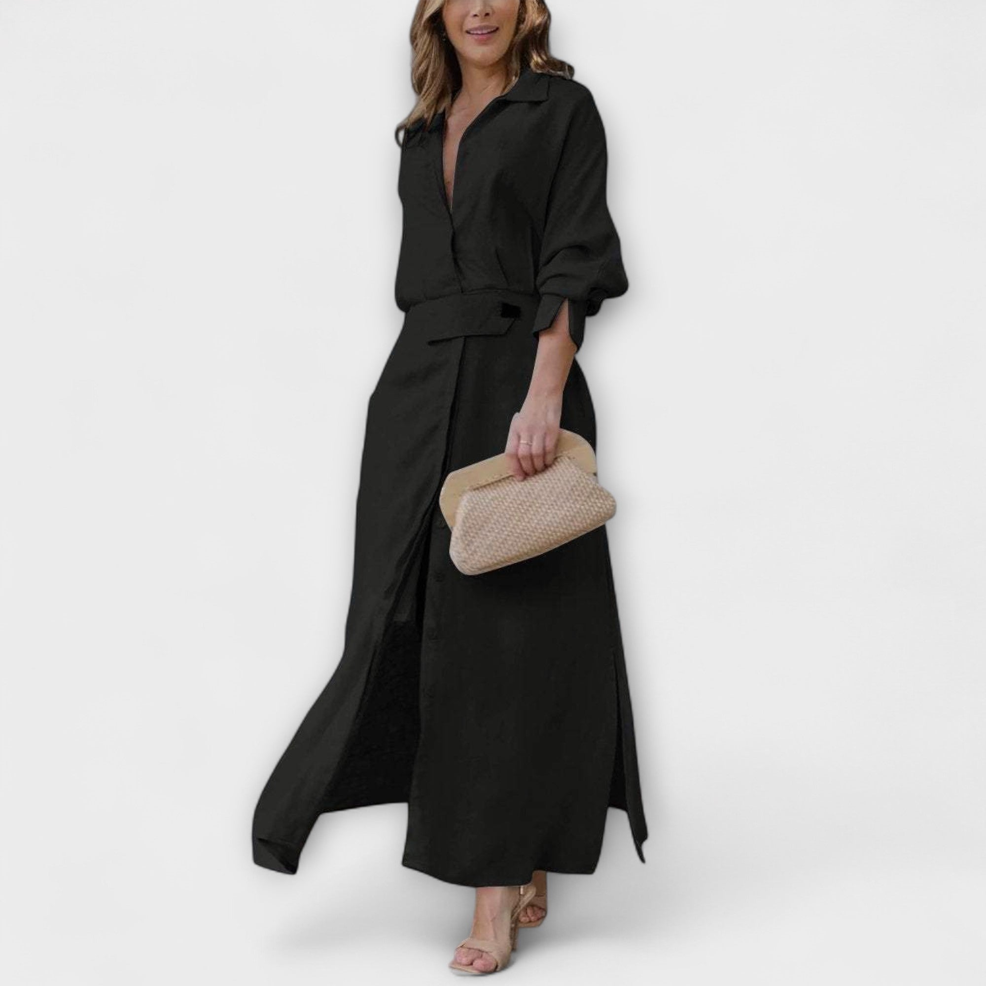 Jeanette - Robe à décolleté en V