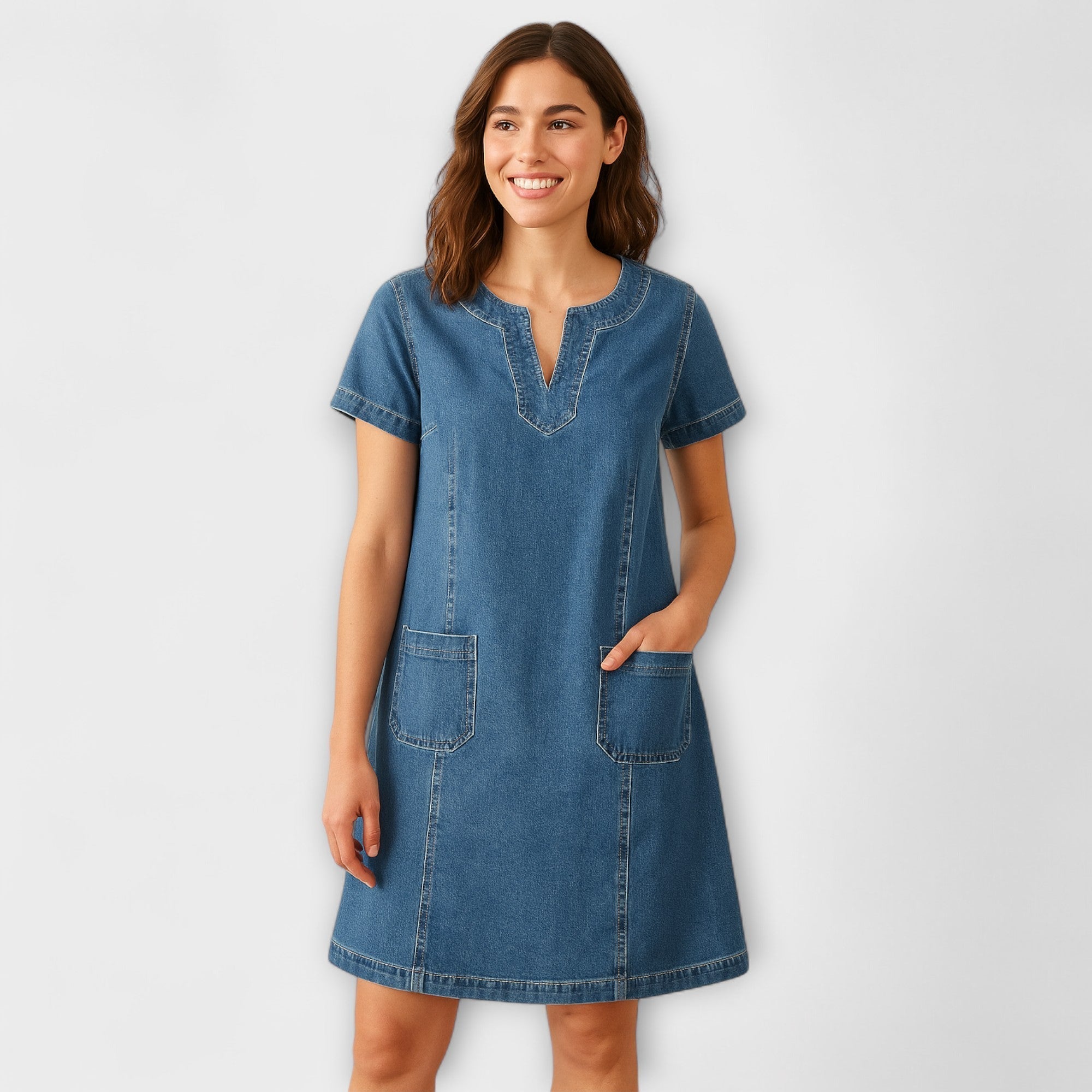 Mathea - Robe en Denim Puha