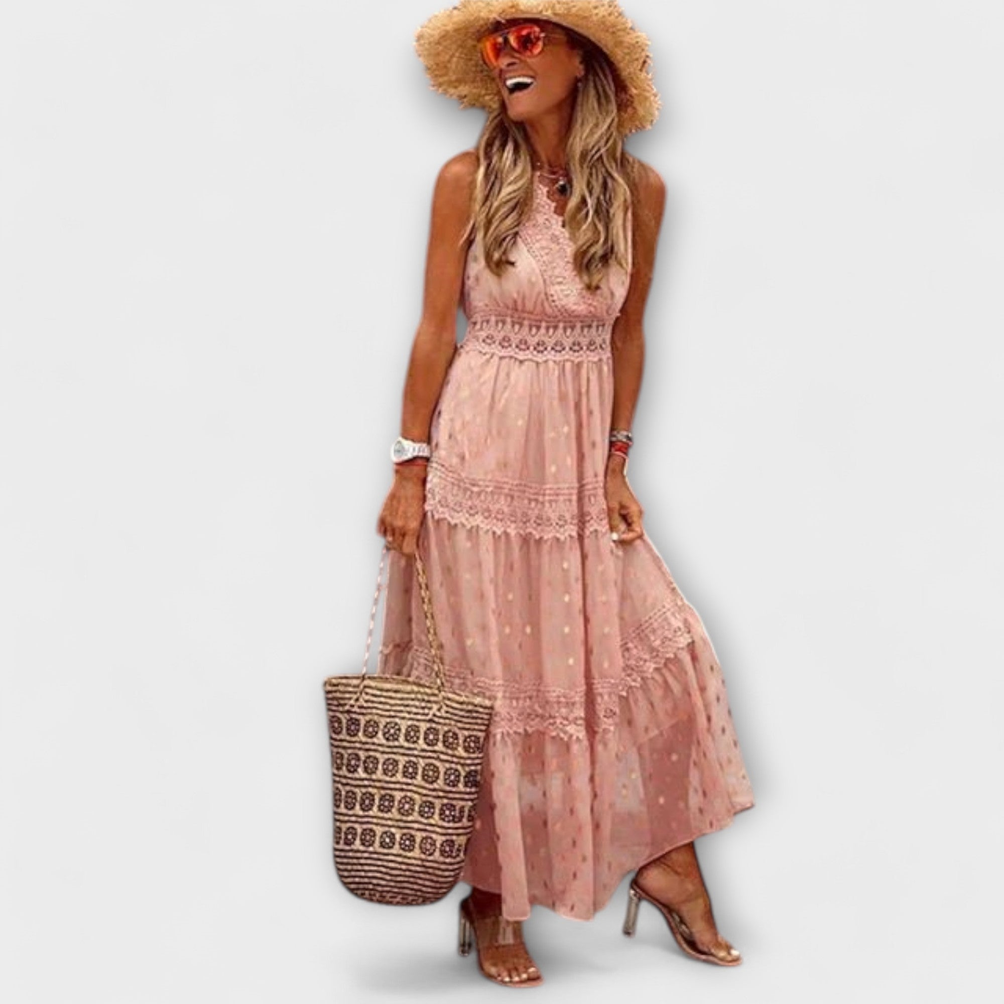 Lola - Jupe maxi boho en dentelle