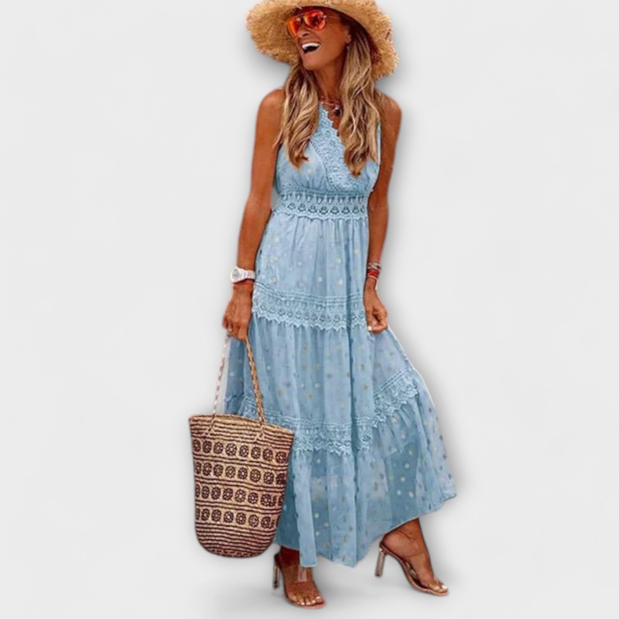 Lola - Jupe maxi boho en dentelle