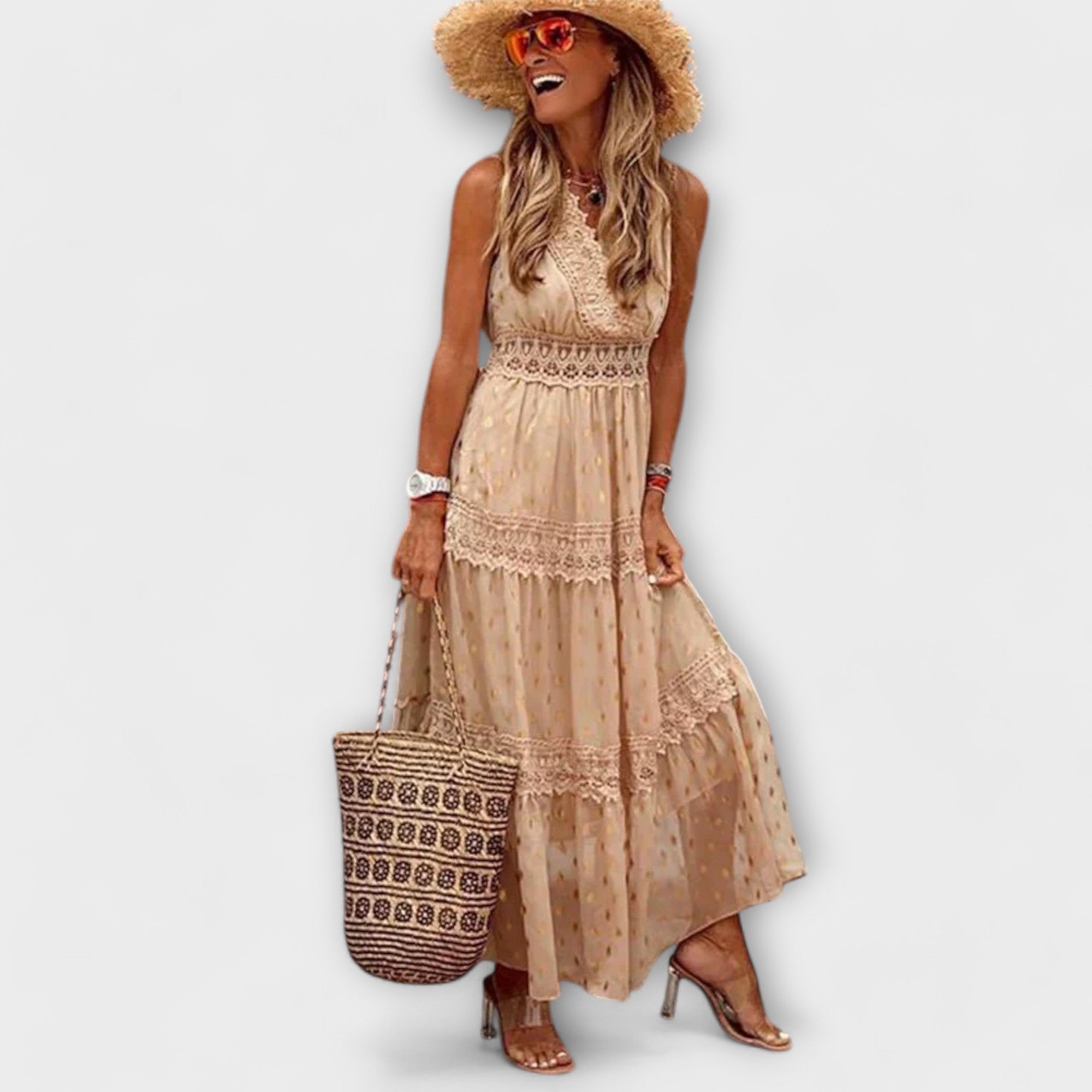 Lola - Jupe maxi boho en dentelle