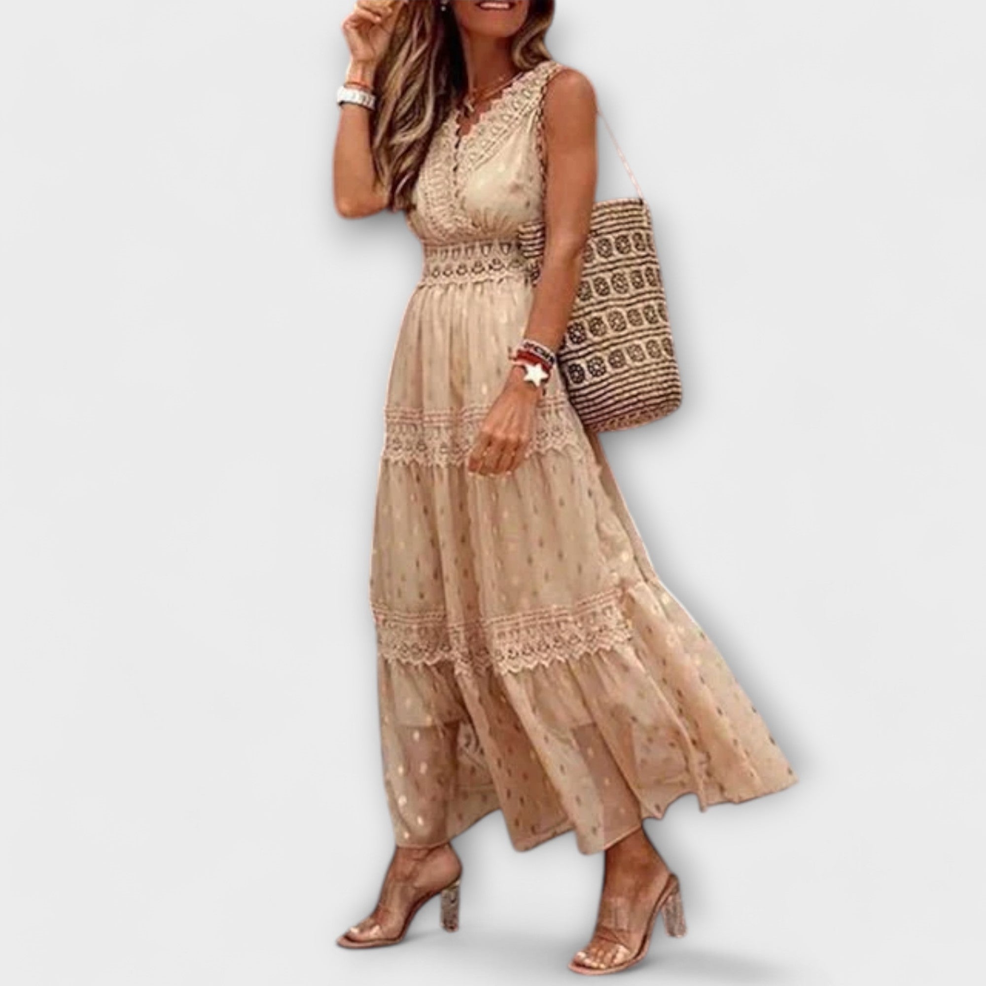 Lola - Jupe maxi boho en dentelle