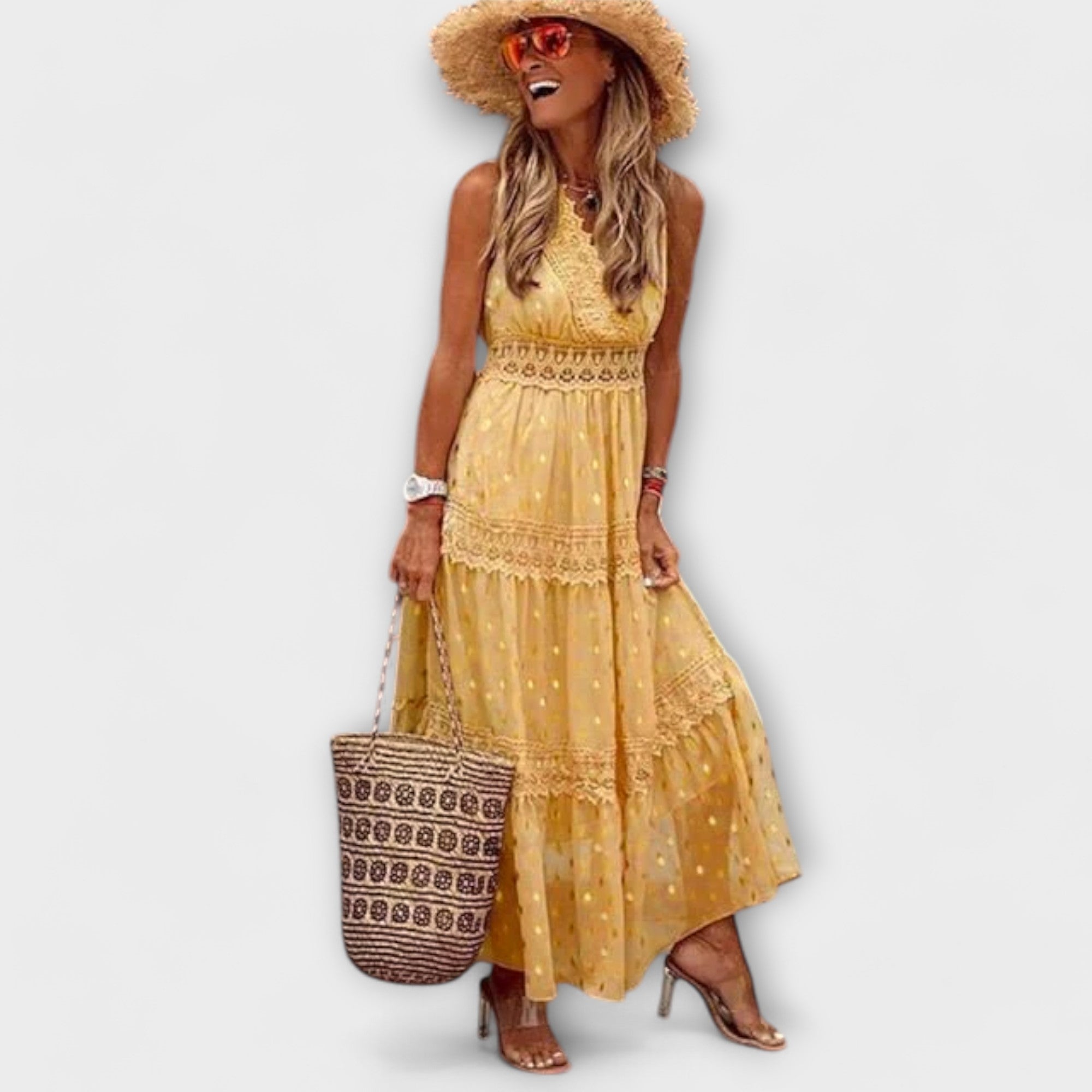 Lola - Jupe maxi boho en dentelle