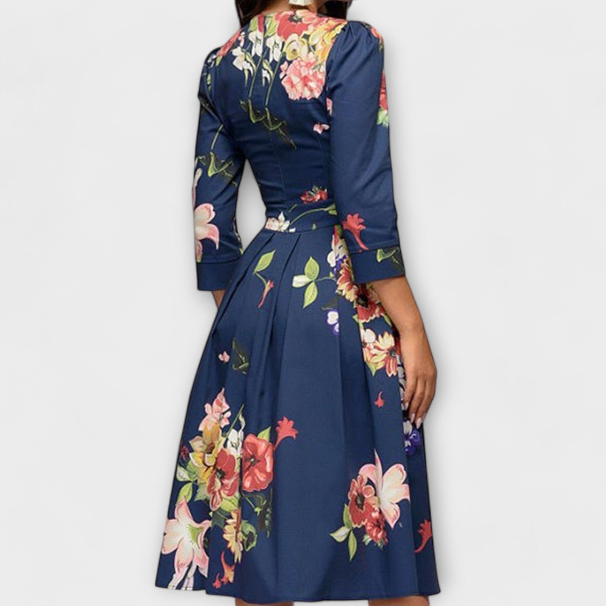 Retrozo - Robe élégante à manches longues