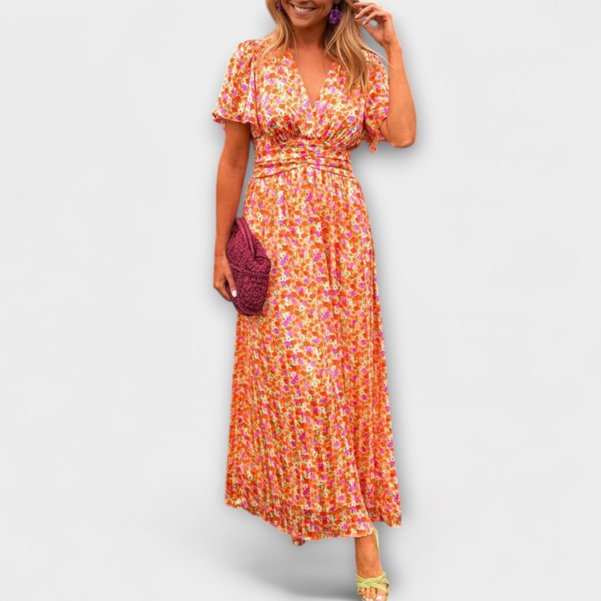 Elsie - Robe Classique à Décolleté en V