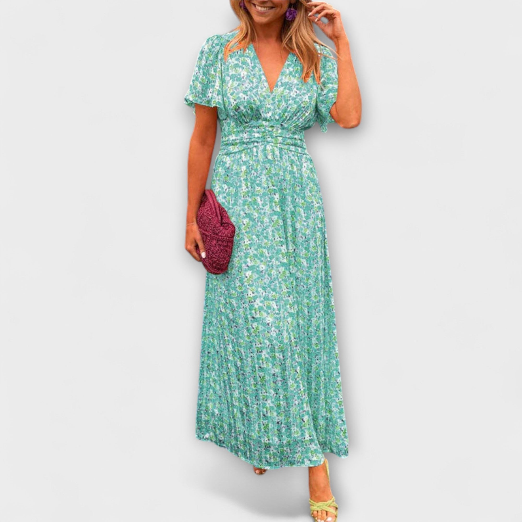 Elsie - Robe Classique à Décolleté en V