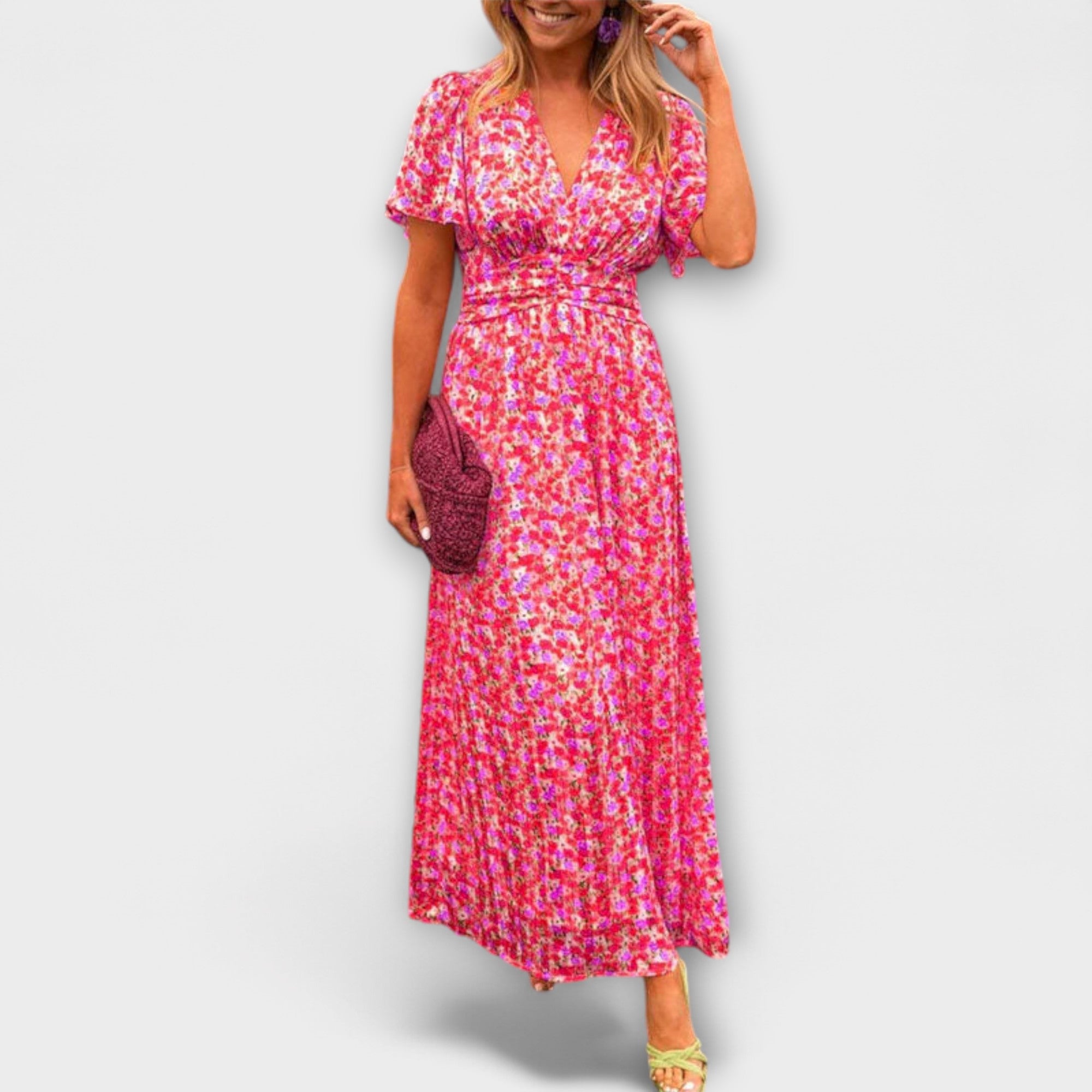 Elsie - Robe Classique à Décolleté en V