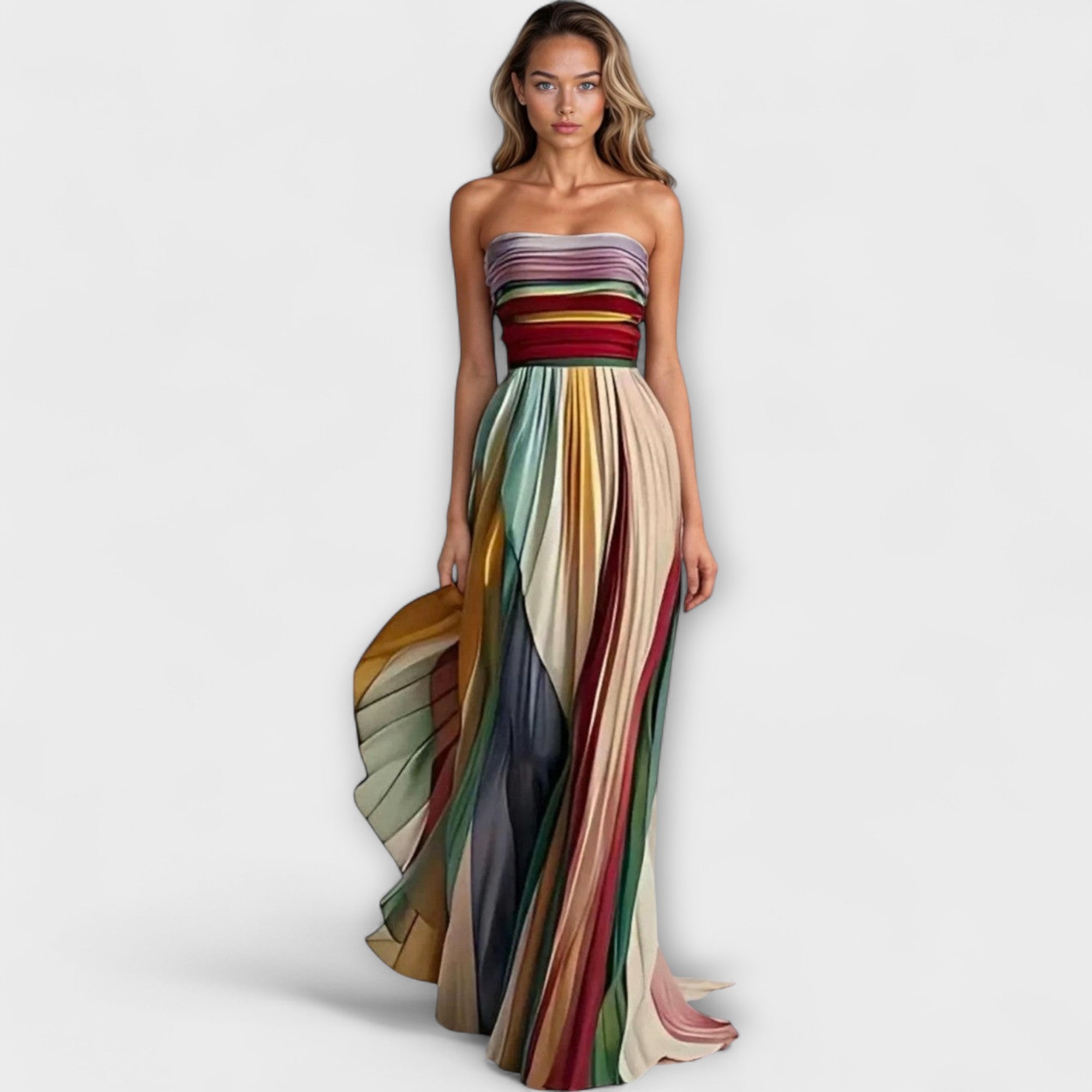 Flóra - Robe longue en matériau premium